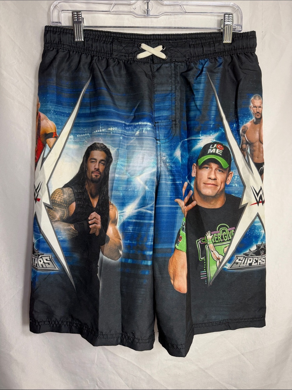 WWE Boys XL Swim Trunks John Cena Roman Reigns Board Shorts 14/16